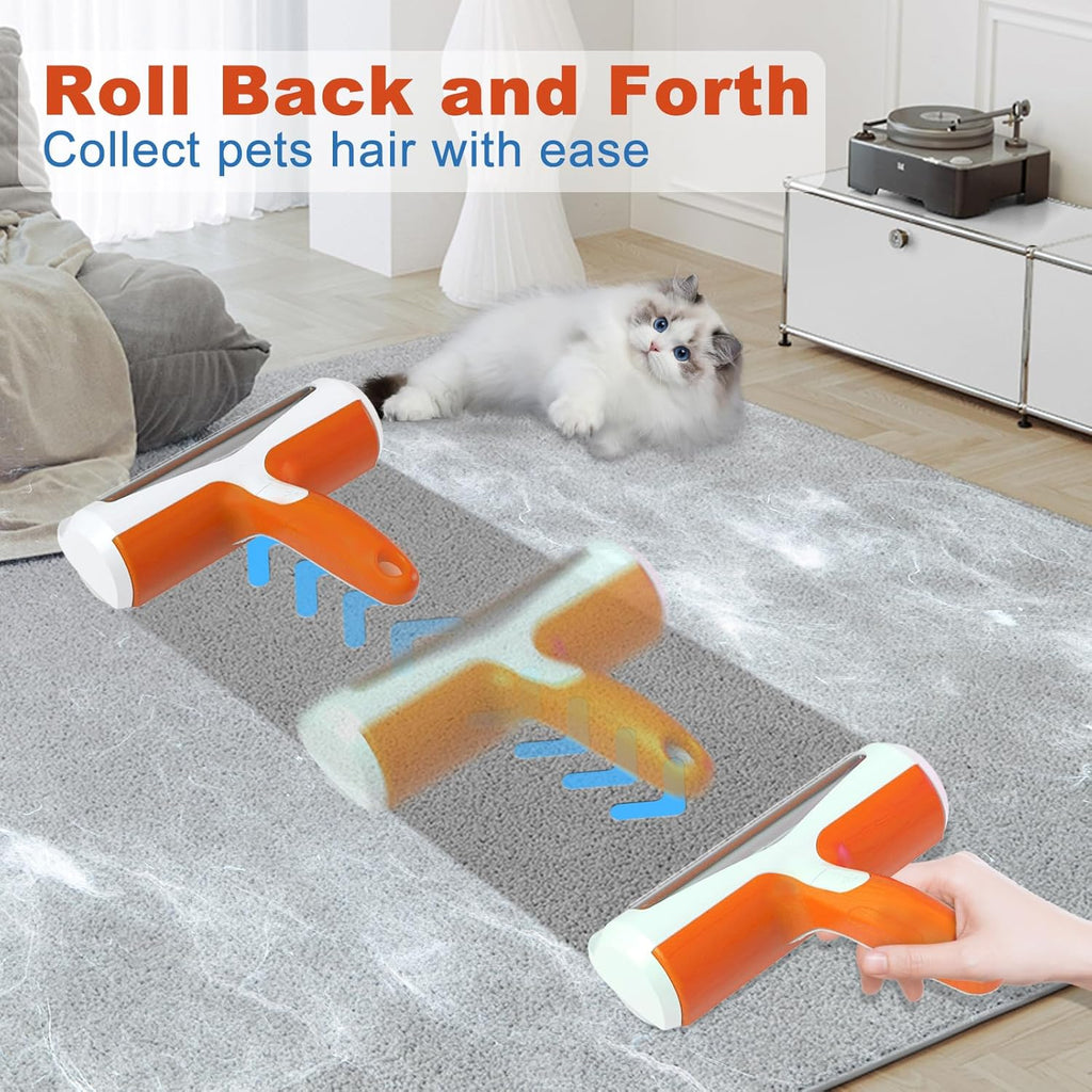 ACE2ACE Pet Hair Remover and Rollers, Cleaning Brush Fur Remover for Cats and Dogs, Washable and Reusable Animals Brushes Hair Removal, for Carpets, Clothes and Sofa