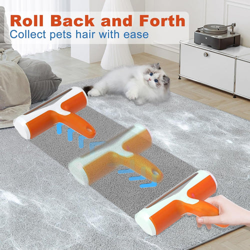 ACE2ACE Pet Hair Remover and Rollers, Cleaning Brush Fur Remover for Cats and Dogs, Washable and Reusable Animals Brushes Hair Removal, for Carpets, Clothes and Sofa