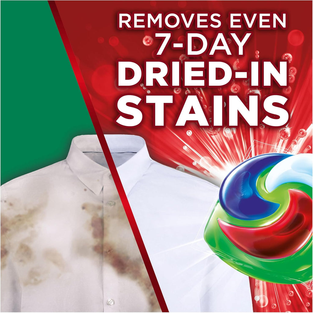 Ariel Platinum PODS®, Washing Liquid Laundry Detergent Capsules 120 Washes (60x2), +Extra Stain Removal, Remove Even 7-Day Dried-In Stains