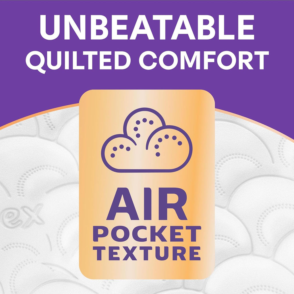 Andrex Ultimate Quilts 24 Mega Toilet Rolls = 36 Standard Toilet Rolls, 50% Longer Lasting Paper, Air Pocket Technology for Soft, Thick Sheets, FSC Certified