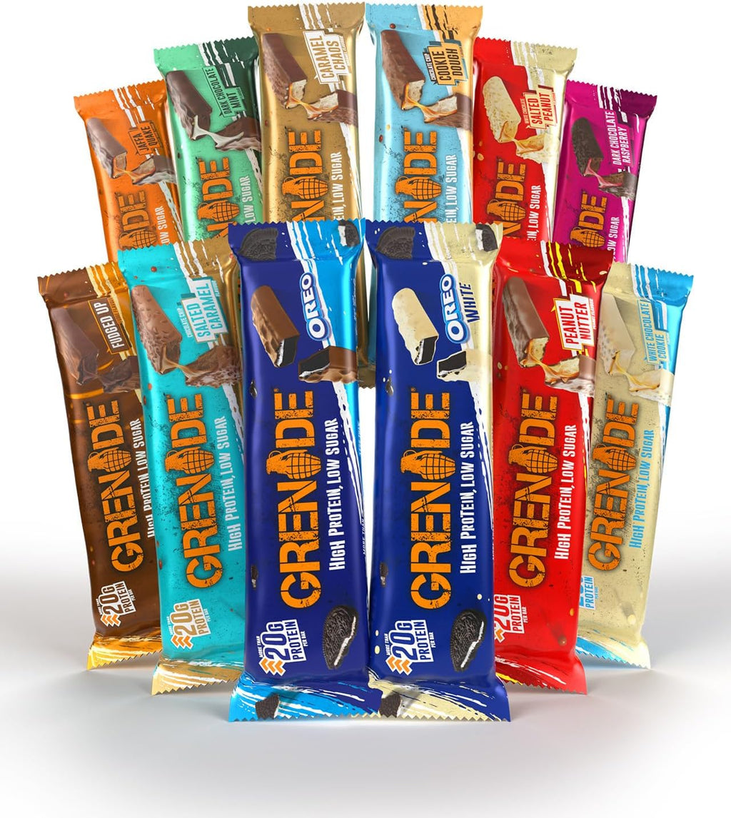 Grenade OREO Protein Bar - High Protein, Low Sugar, 12 x 60 g