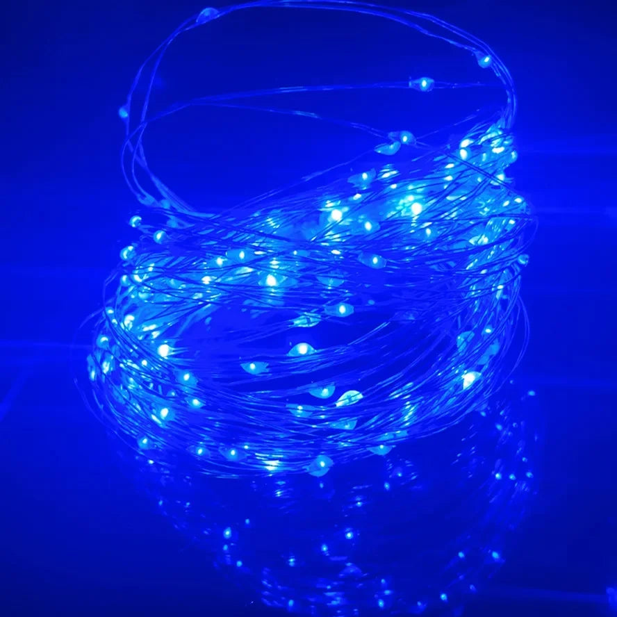 10M 20M Waterproof USB LED Lights String Copper Wire Fairy Garland Light Lamp Christmas Wedding Party Holiday Lighting wreath