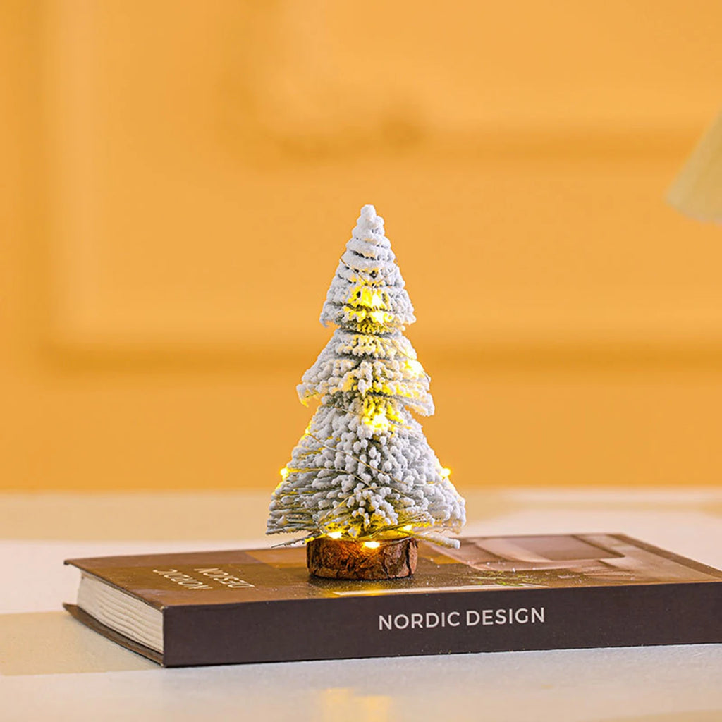Mini Christmas tree, Christmas cedar tabletop, white pine needle tree, window display, table display, Christmas decorations