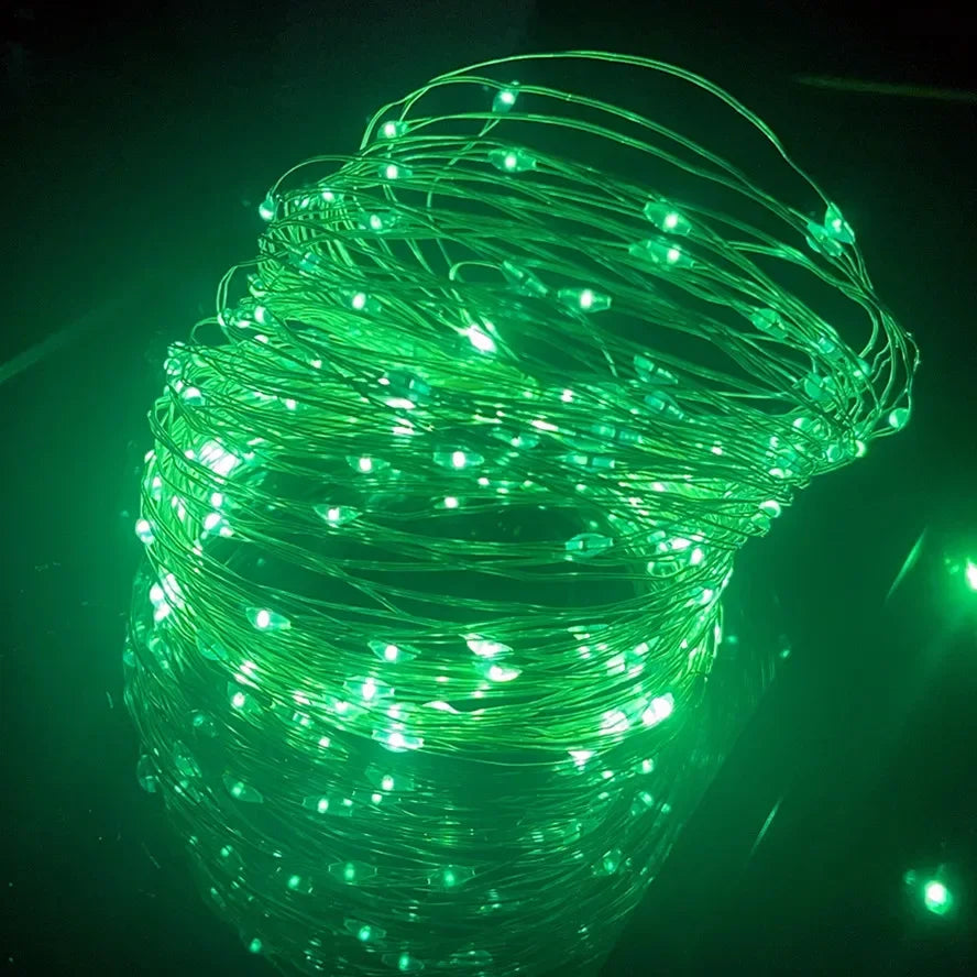 10M 20M Waterproof USB LED Lights String Copper Wire Fairy Garland Light Lamp Christmas Wedding Party Holiday Lighting wreath