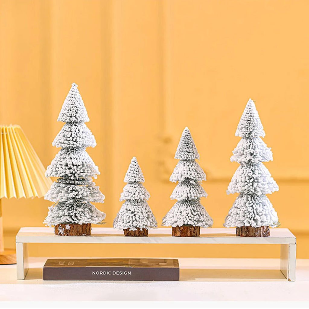 Mini Christmas tree, Christmas cedar tabletop, white pine needle tree, window display, table display, Christmas decorations
