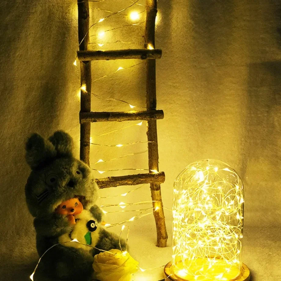10M 20M Waterproof USB LED Lights String Copper Wire Fairy Garland Light Lamp Christmas Wedding Party Holiday Lighting wreath
