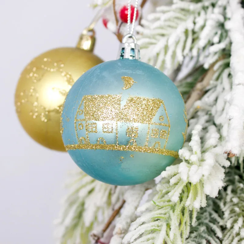 44Pcs 6CM Christmas Ball Christmas Decoration Xmas Tree Pendent Ornaments Home Decor Navidad Party New Year 2026 Party Supplies