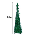 Voltsify Collapsible 1.2M Pop Up Tinsel Christmas Tree with Base