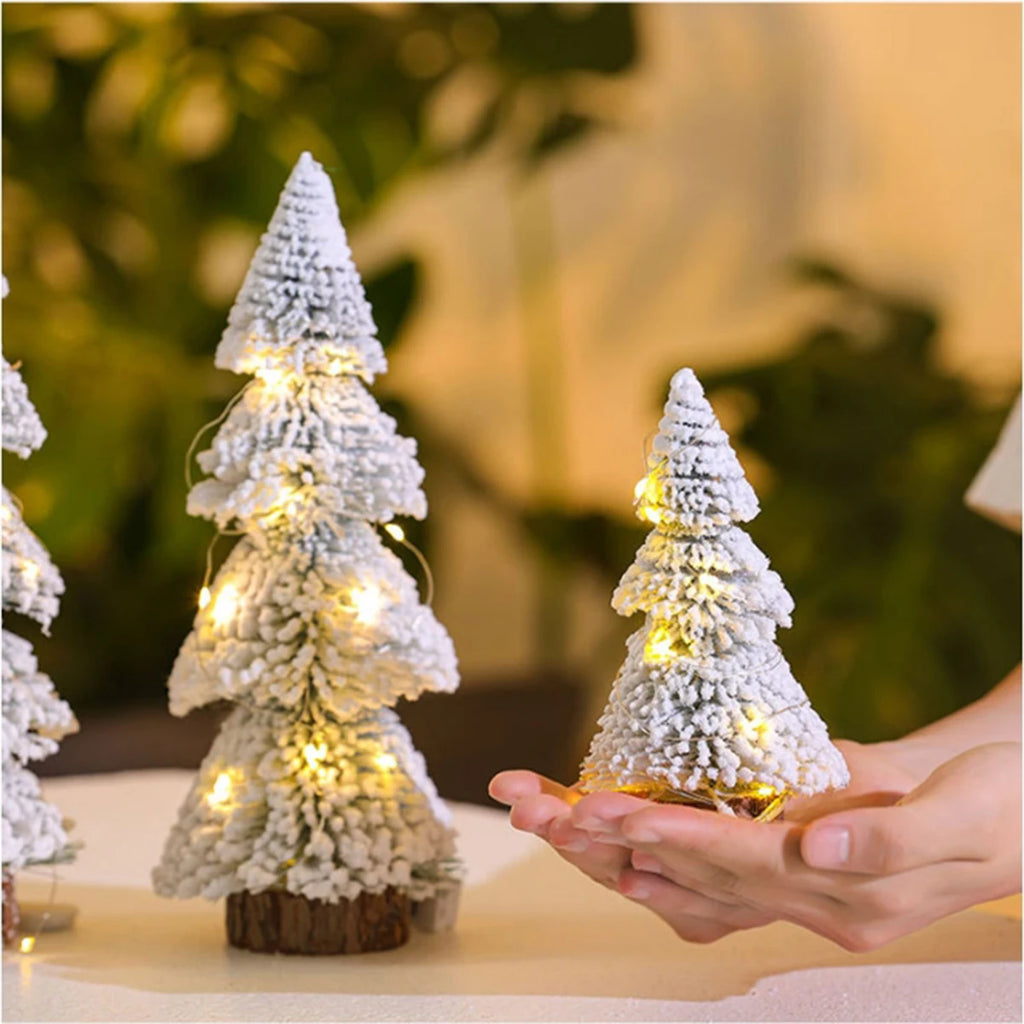 Mini Christmas tree, Christmas cedar tabletop, white pine needle tree, window display, table display, Christmas decorations