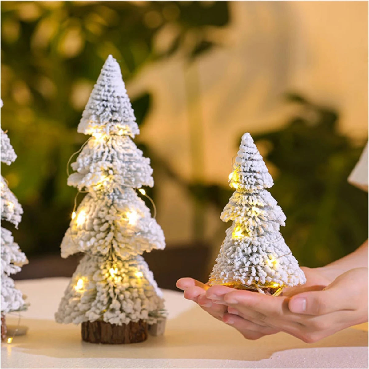 Mini Christmas tree, Christmas cedar tabletop, white pine needle tree, window display, table display, Christmas decorations