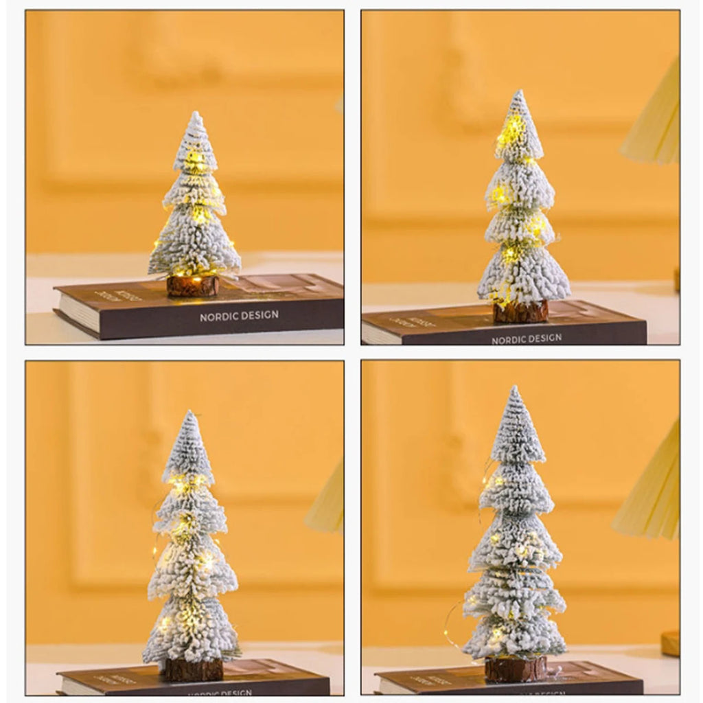 Mini Christmas tree, Christmas cedar tabletop, white pine needle tree, window display, table display, Christmas decorations