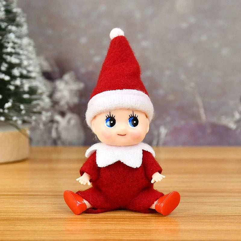 Merry Christmas Elf Dolls Ornaments Mini Cute Baby Doll Xmas Gift For Girl Boy Kids Christmas Party Decorations Navidad New Year