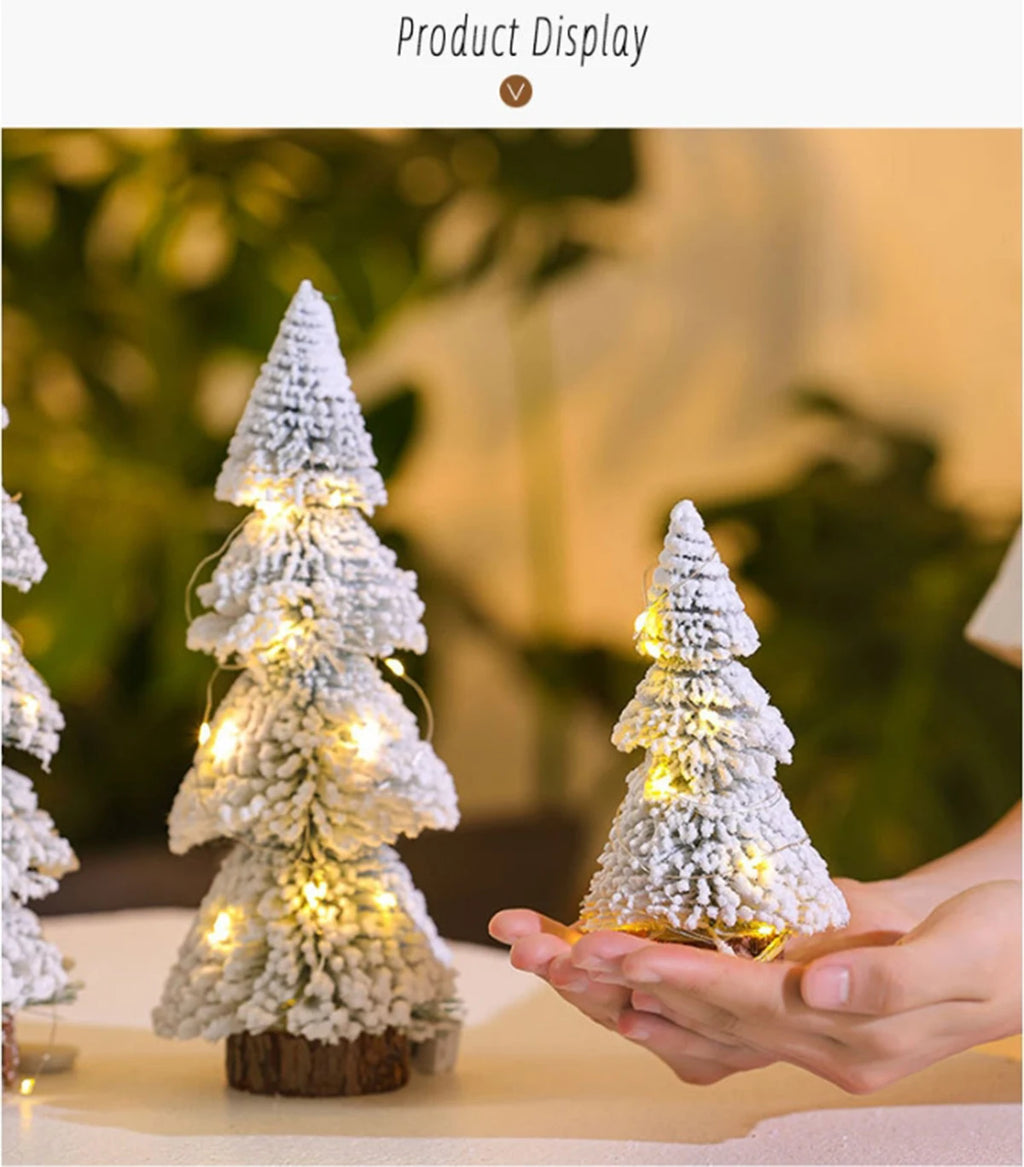 Mini Christmas tree, Christmas cedar tabletop, white pine needle tree, window display, table display, Christmas decorations