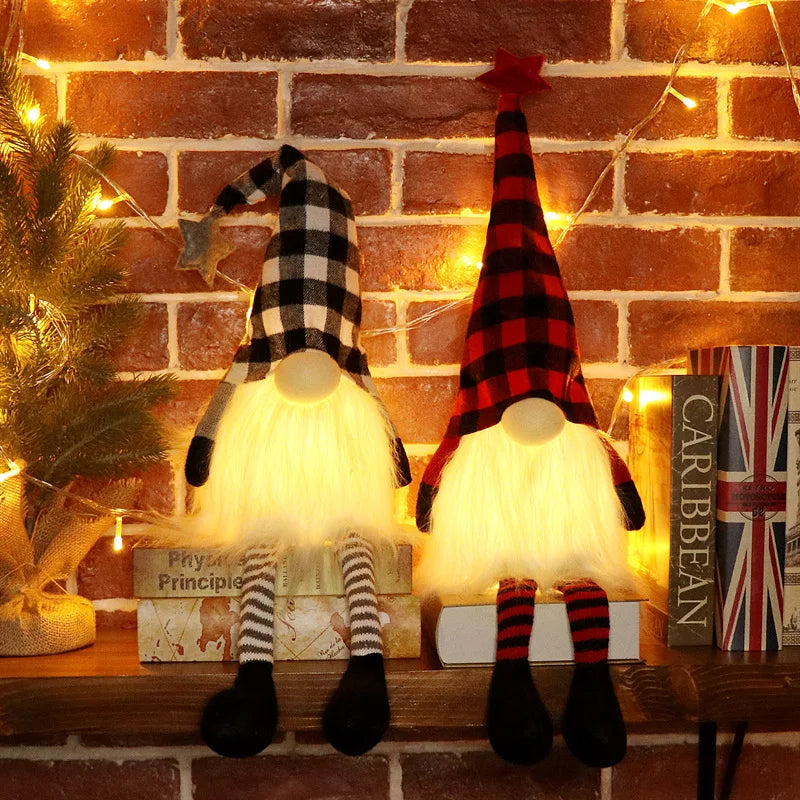20/30cm LED Faceless Doll Elf Gnome with Lights Christmas Decoration Home Merry Christmas Navidad Children New Year Gift  2025